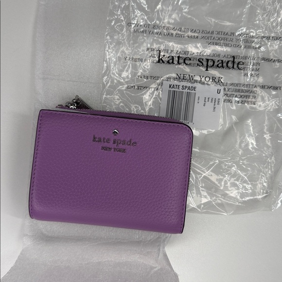 NWT Kate spade Lena wallet wisteria purple small l zip - Picture 2 of 13